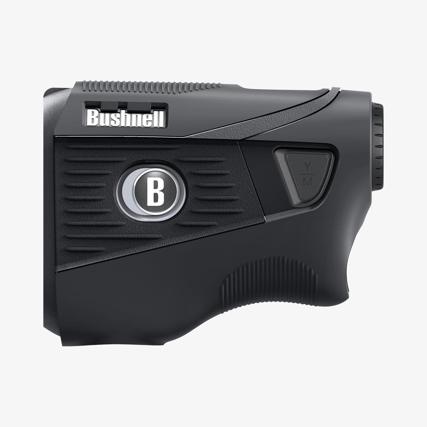 ACS04229 - Bushnell Tour V5 Shift Rangefinder AirTag Case in charcoal showing the side